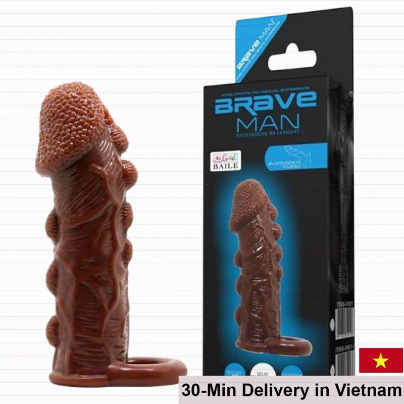 Brave Man Silicone Enlargement Ring Delay Condom 