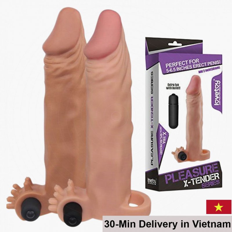 Lovetoy Vibrating Penis Sleeve Enhance Sexual Performance 