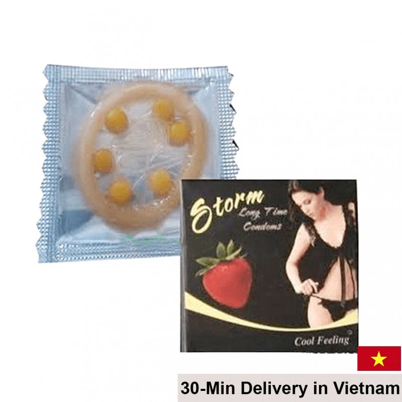StormStrawberry7NubsDelayCondomAffordable 