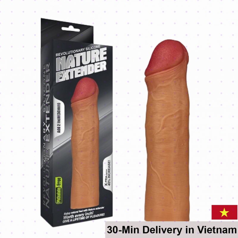 Nature Extender Lovetoy 5cm Soft Penis Extension Condom 
