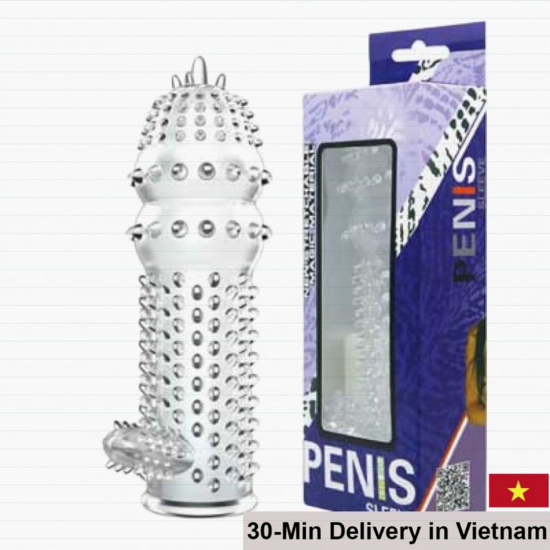 DC14X Textured Penis Sleeve Safe Medical Silicone Maximum Fun 