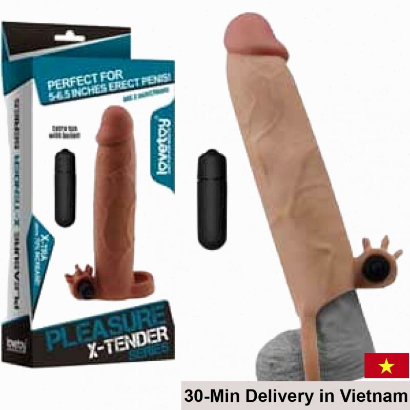 Lovetoy Large Penis Sleeve Extend Size Durable Silicone 