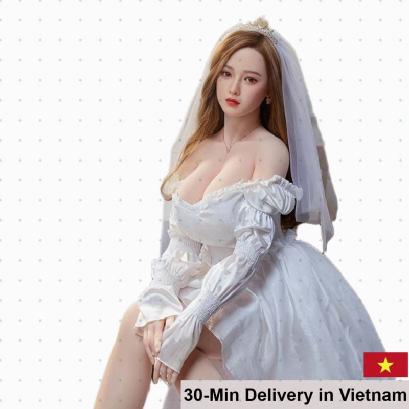 Kaneis Yeon 1.59m White Bride Silicone Love Doll 