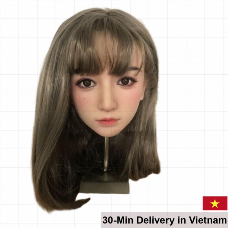 Asian European Silicone TPE Sex Doll Head Collection New Realistic 