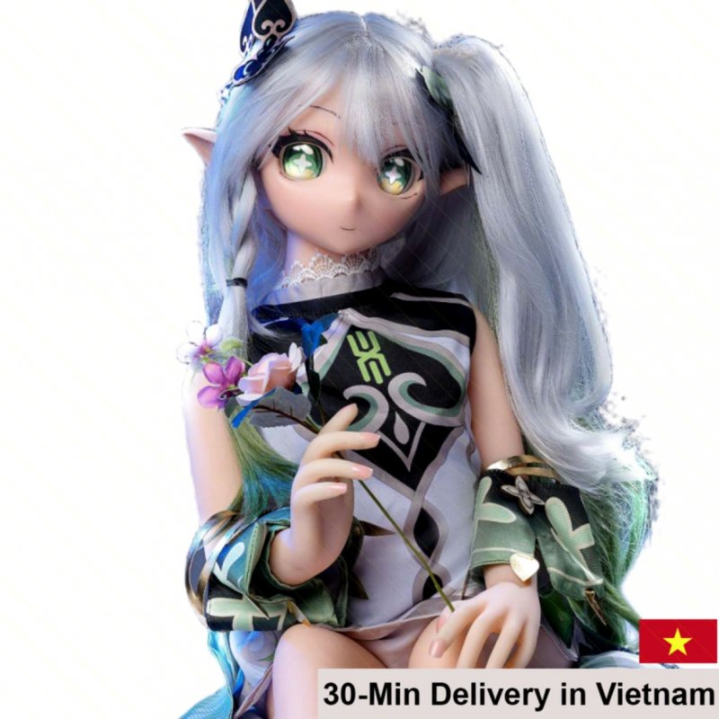 Anime BJD Grass God Silicone Head Sex Doll Handmade Realistic 1m 