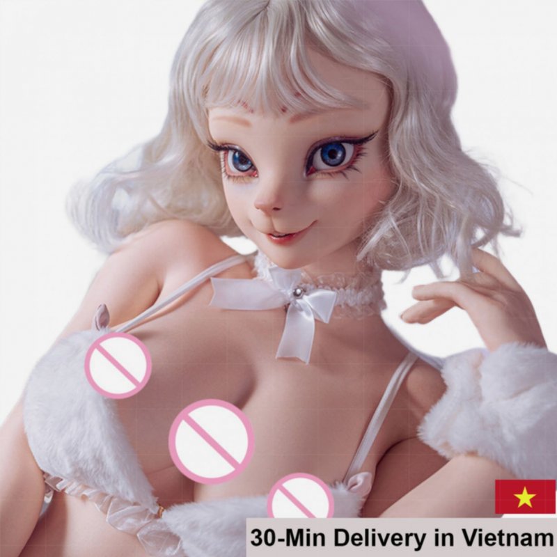 Anime White BunnyLili Girl 164cm Full Silicone Love Doll 