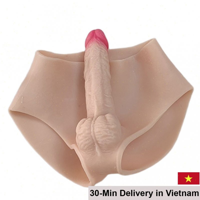 Silicone Harness with Realistic Dildo for Male Female Couples 