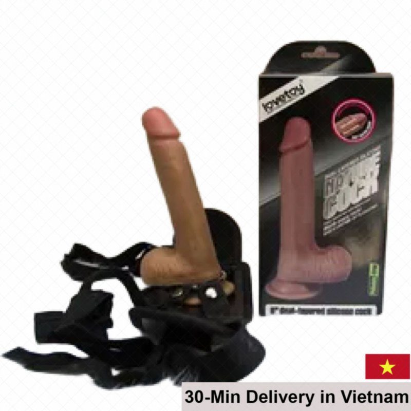Lovetoy Soft Realistic Strap-On Dildo Masturbation 
