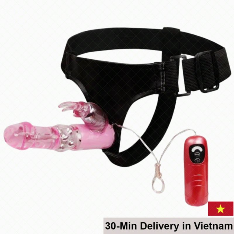 Ultra Harness Multi-Function Strap-On Vibrator Rotating High-End Baile 