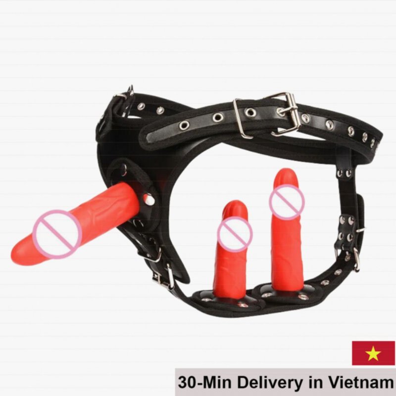 Adjustable Strap-On Dildo for Lesbians with 3 Sizes 