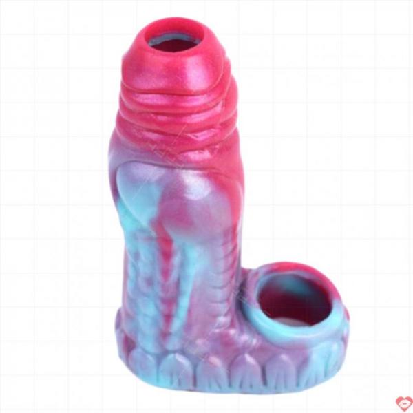 FRRK Dragon Texture Silicone Penis Sleeve – Enhance Size, Stamina & Pleasure for Couples 