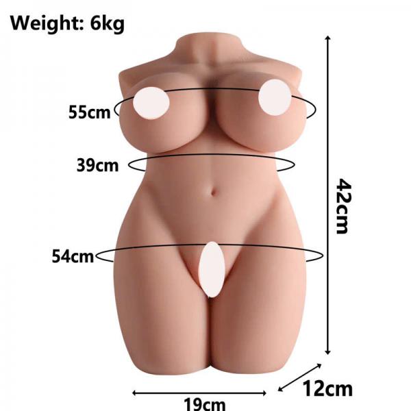 Premium 6KG Half Body Sex Doll Realistic Torso for Men – Lifelike Adult Toy 