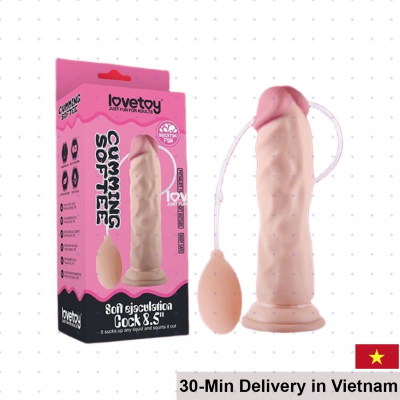 Lovetoy Realistic 8.5 Inch Ejaculating Dildo Toy 