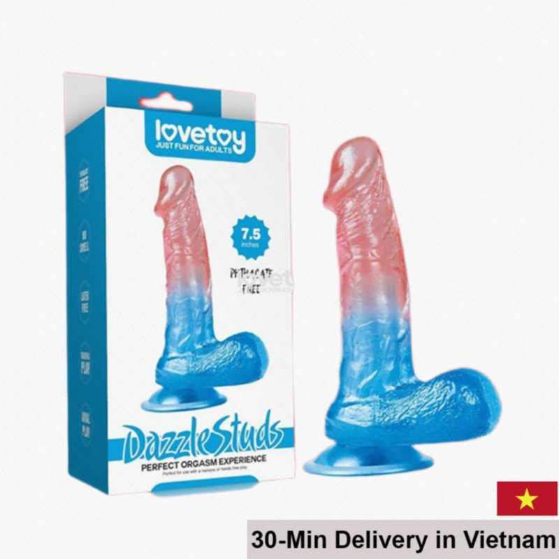 Lovetoy Dazzle Studs 7.5 Inch Wall Mounted Male Masturbator 