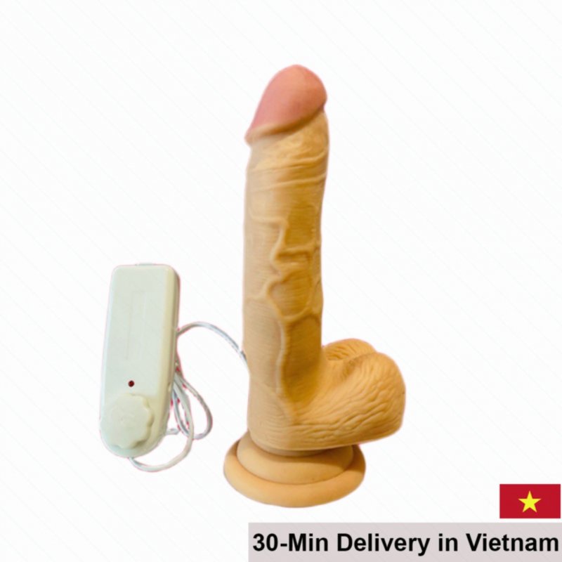 Wall Mount Soft Vibrating Dildo Rotating Penis Female Solo & Couples 