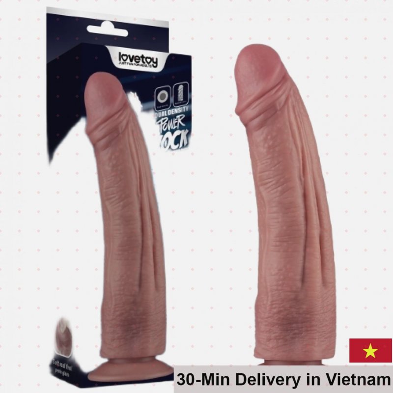 Lovetoy Super Soft Large Vibrating Penis Realistic Pleasure Toy 