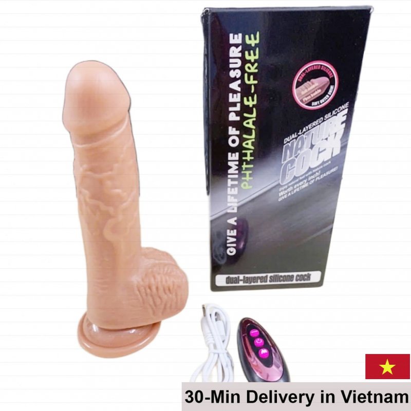 Silicone Vibrating Thrusting Massager Remote Control 