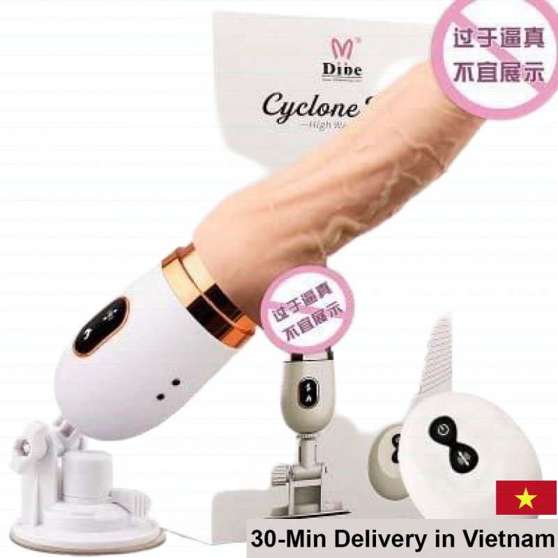 CyClone Fire Dibe Heated Rotating Masturbator for Intense Pleasure 