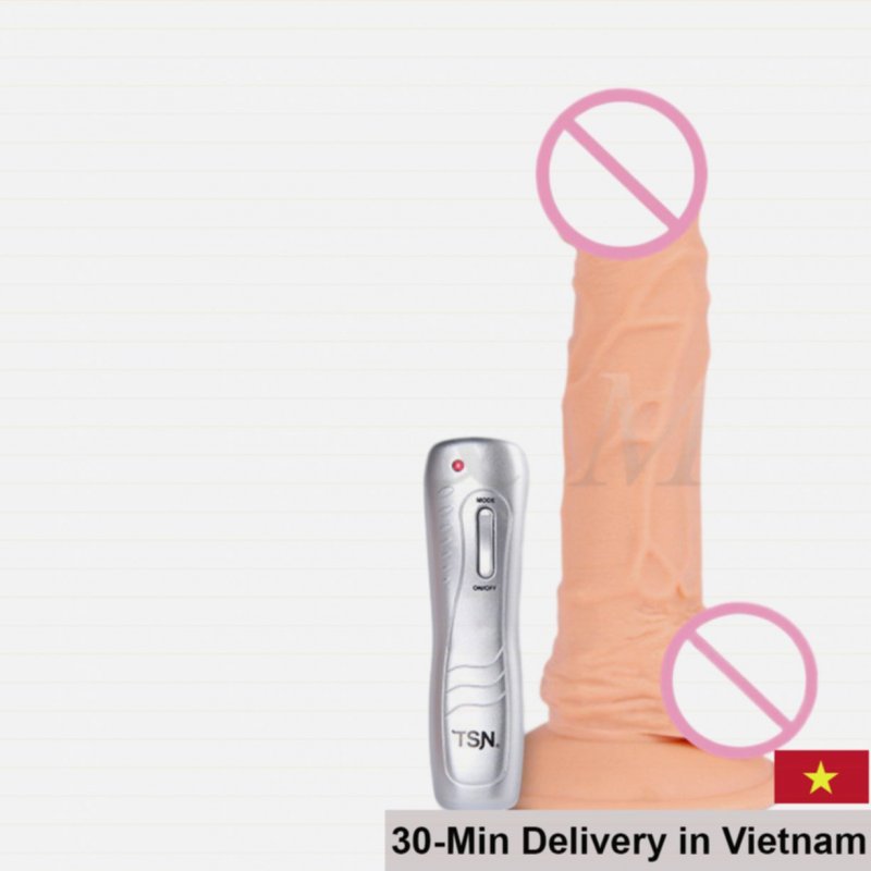 TSN Japan Silicone Soft Wall-Mounted Vibrating dildo 18cm 