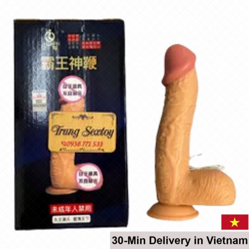 Realistic 20cm Vibrating Silicone Dildo Multi Modes 