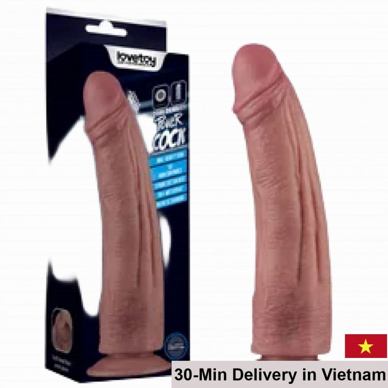 Lovetoy Dual Density Waterproof Vibrating Realistic Dildo 