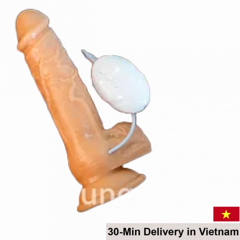 Silicone Thrusting Vibrating Realistic Dildo Female Toy 