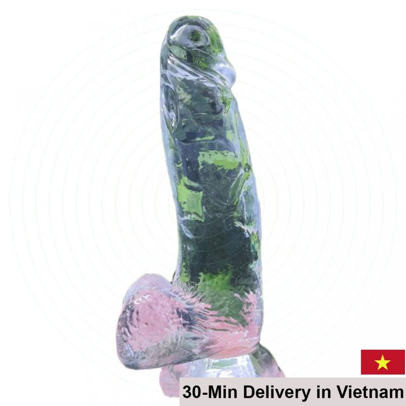 Baile Transparent Wall-Mounted Silicone Dildo 