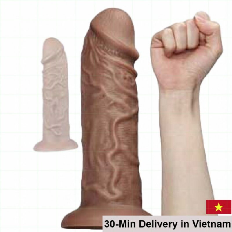 DV68D Extra Large Ribbed Dildo Female Intense Stimulation 