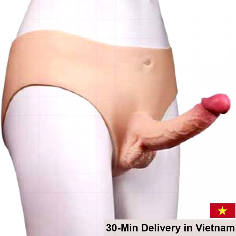 DV65Y Hollow/ Solid Strap-On Dildo for Male and Female Use 