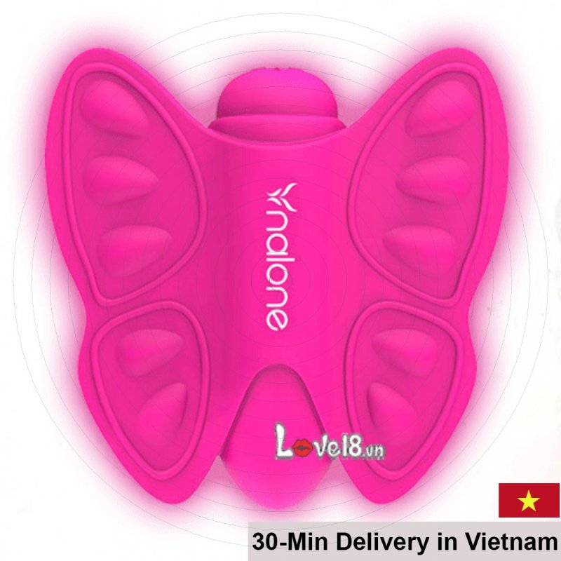 Nalone Madam Butterfly Shape Rechargeable Pink Silicone Vibrator 