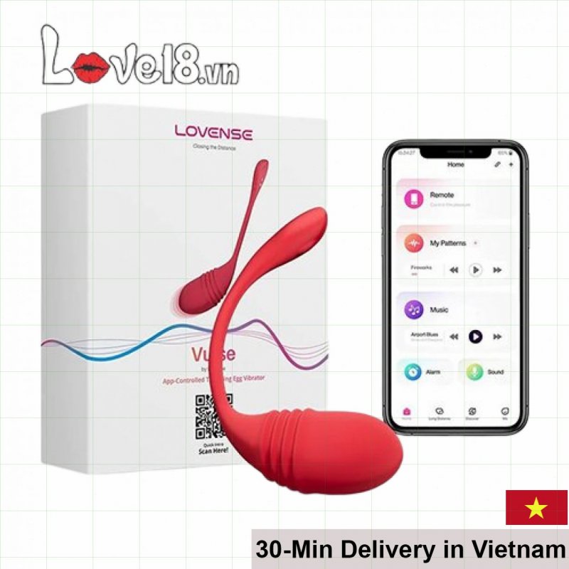 Lovense Vulse smart remote controlled vibrating thrusting G-spot egg 