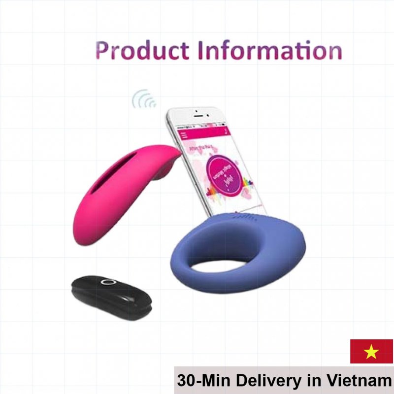 Magic Remote Control Silicone Cock Ring with Vibrating Egg 
