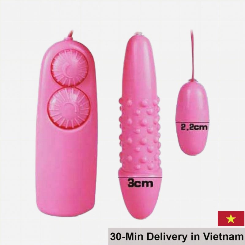 Dual-ended spiked love egg vibrator intense G-spot stimulation 
