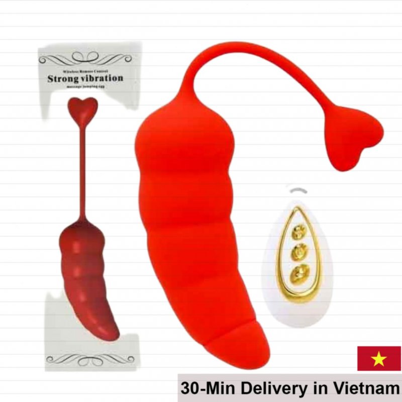 Chili 10-Speed Remote-Controlled Silicone Vibrating Egg 