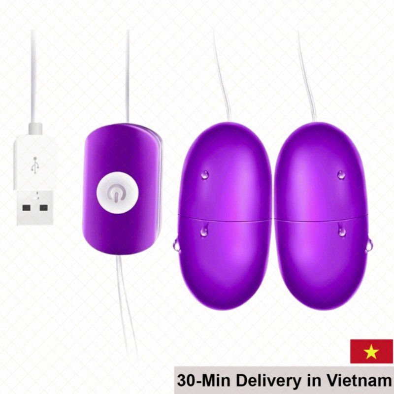 USB Dual End Rechargeable Vibrating Egg Mini Toy 