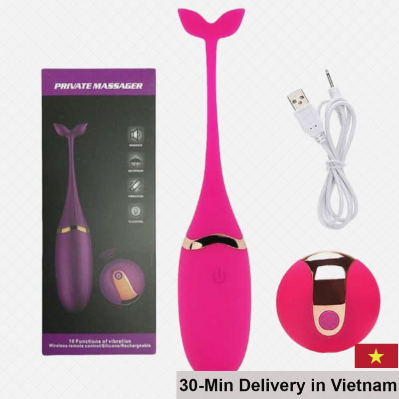 Private Dolphin Remote Control 10-Mode Vibrating Egg 