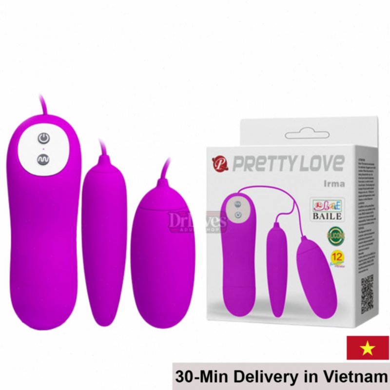 PrettyLove Irma Dual-Head Remote Control Vibrator – 12 Modes 