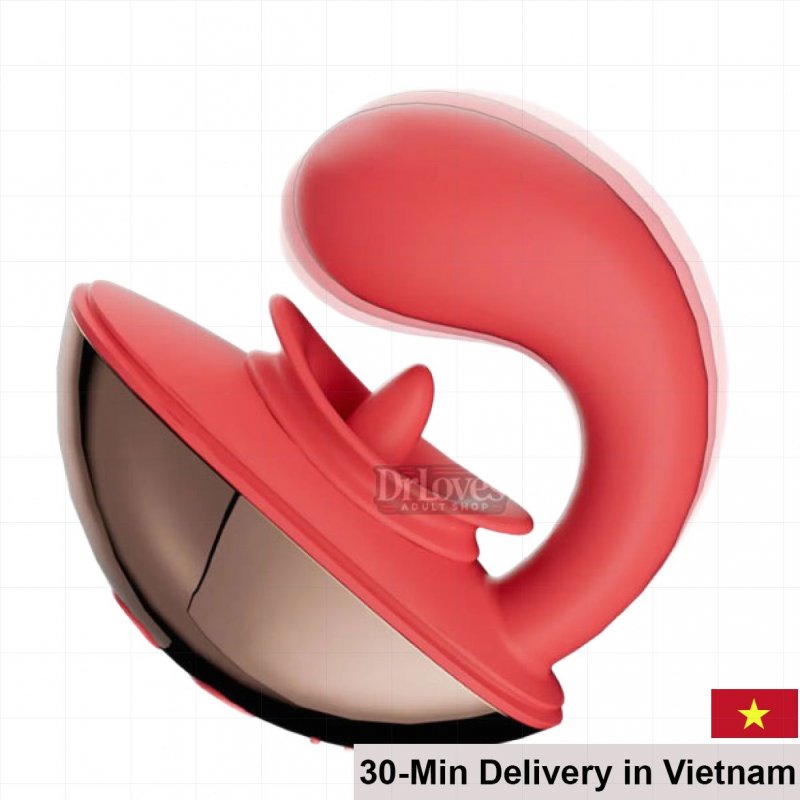 JI YU Moon Face Egg Vibrator 10 Modes Waterproof G-Spot Stimulator 