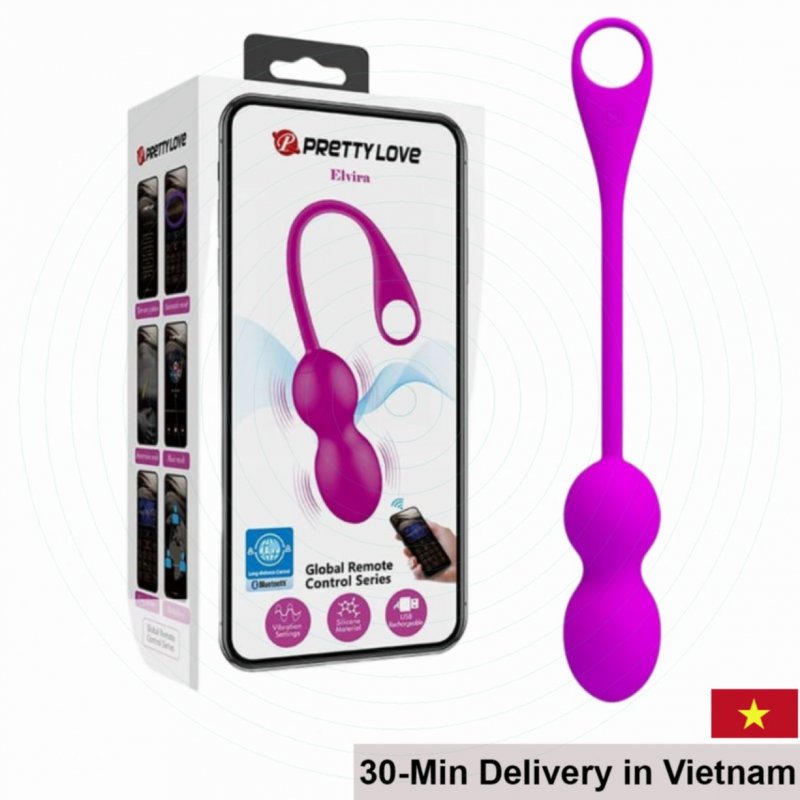 PrettyLoveElviraAppControlledKegelBallVibrator 