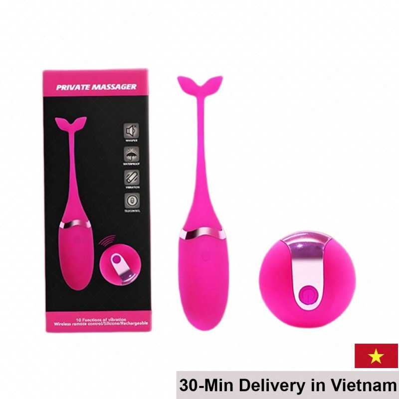 Private Massager Dolphin Wireless 12 Mode Vibrating Egg 