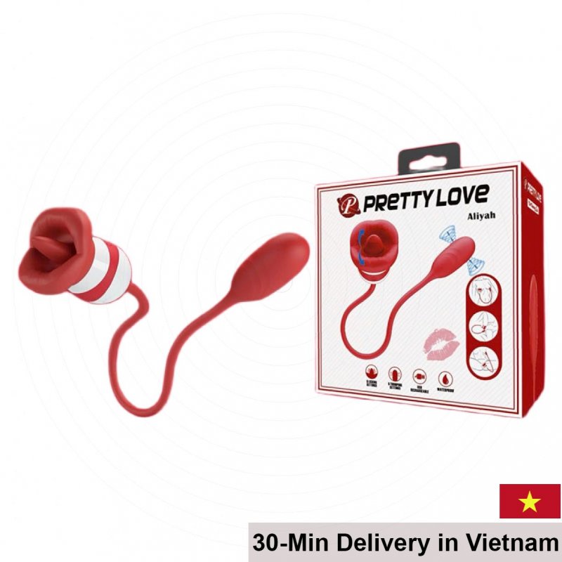 Pretty Love Aliyah Tongue Vibrator with Egg Intense Stimulation 
