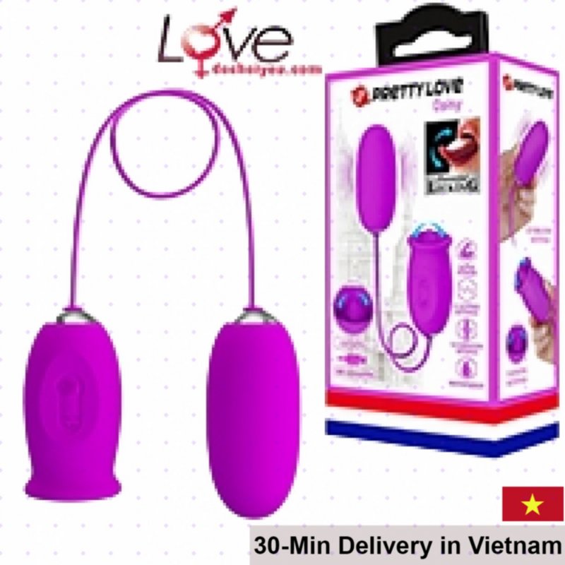 PrettyLove Daisy Dual Stimulating Egg Tongue Vibrator Couples Toy 