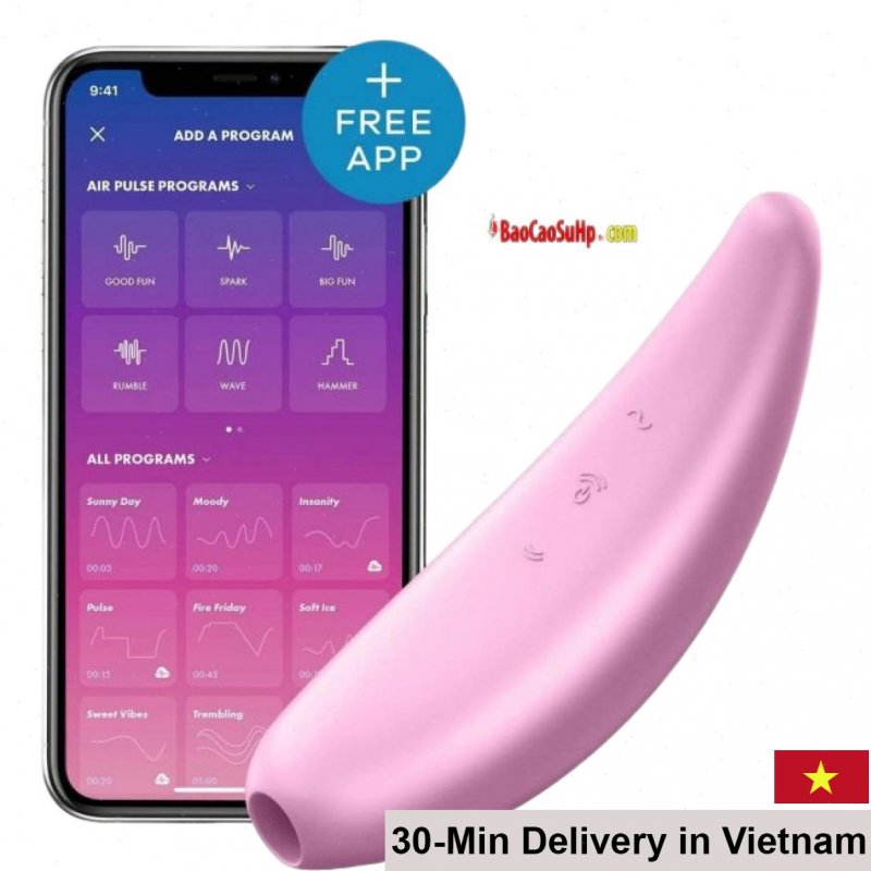 Satisfyer Curvy 3+ Air Pulse Vibrator App Control 