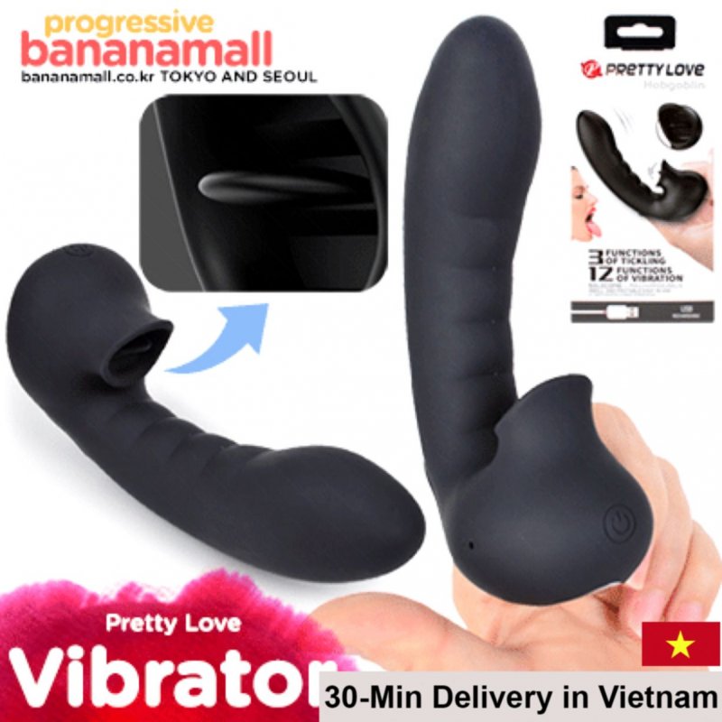 Pretty Love Hobgoblin Strong G-Spot Vibrating Finger Tongue Combo 