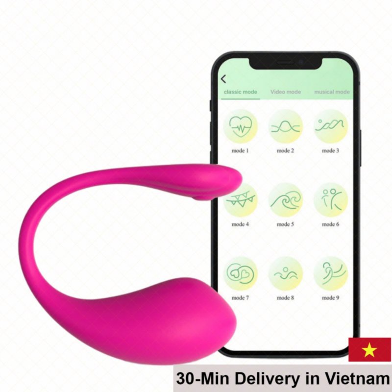 LUSH Remote App-Controlled Female Pleasure Toy TPE Silicone 