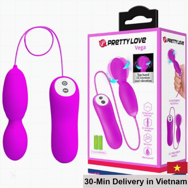 Prettylove Vega EG31C Unique Rotating G-Spot Vibrating Egg 