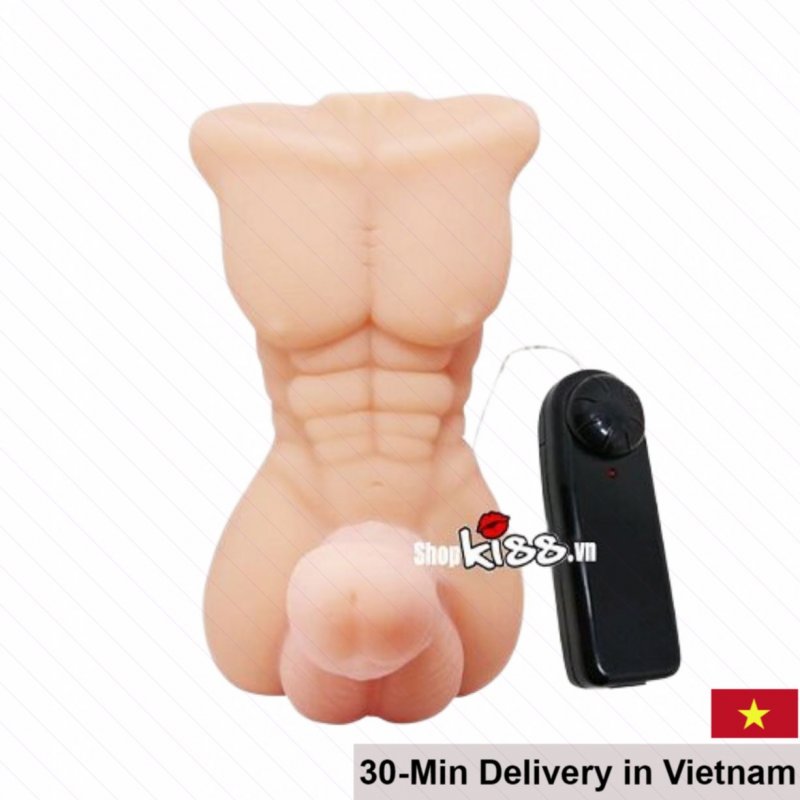 Handheld Vibrating Male Doll Silicone Toy for Women Pleasure 