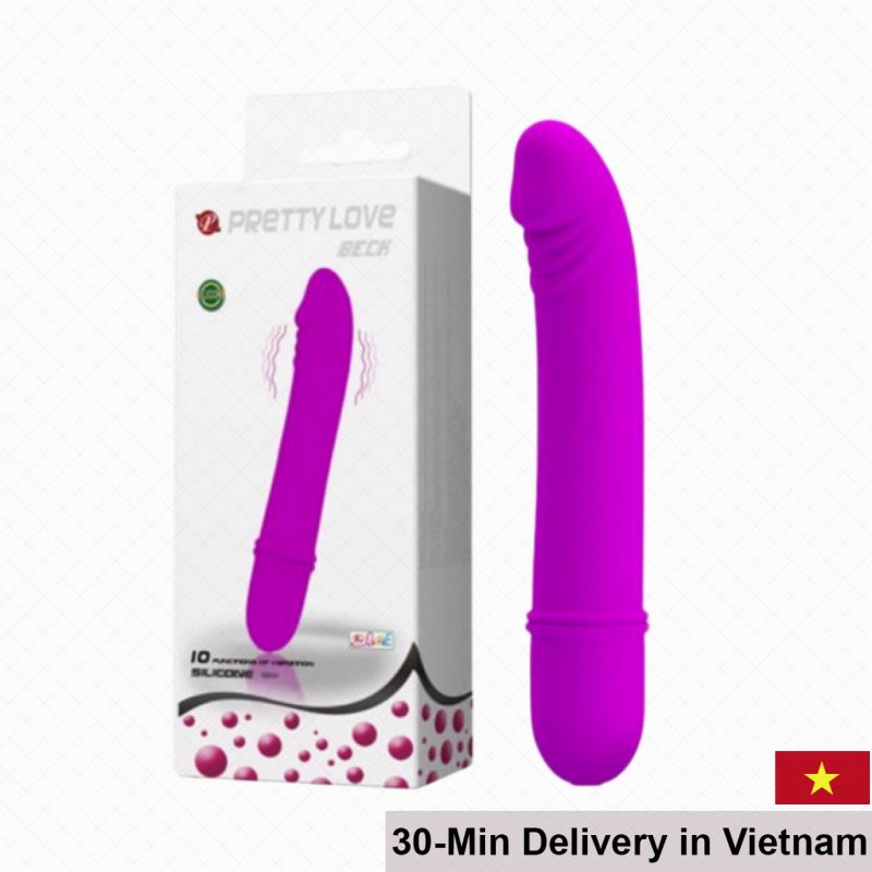 Pretty Love Beck 10 Mode Vibrating Silicone Dildo 