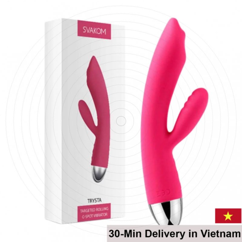 Svakom Trysta Pink G Spot Stimulator 7 Modes Powerful Vibrator 