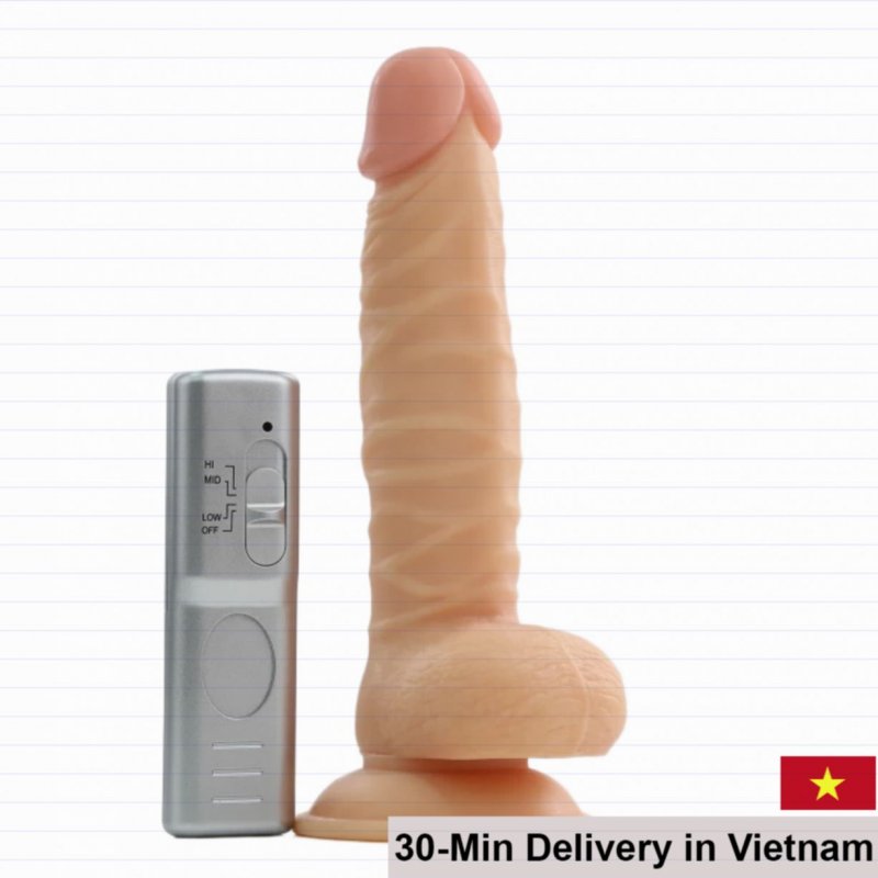 Lovetoy 8.5 Inch Strong Vibrating Wall Mount Dildo G-Spot Stimulation 